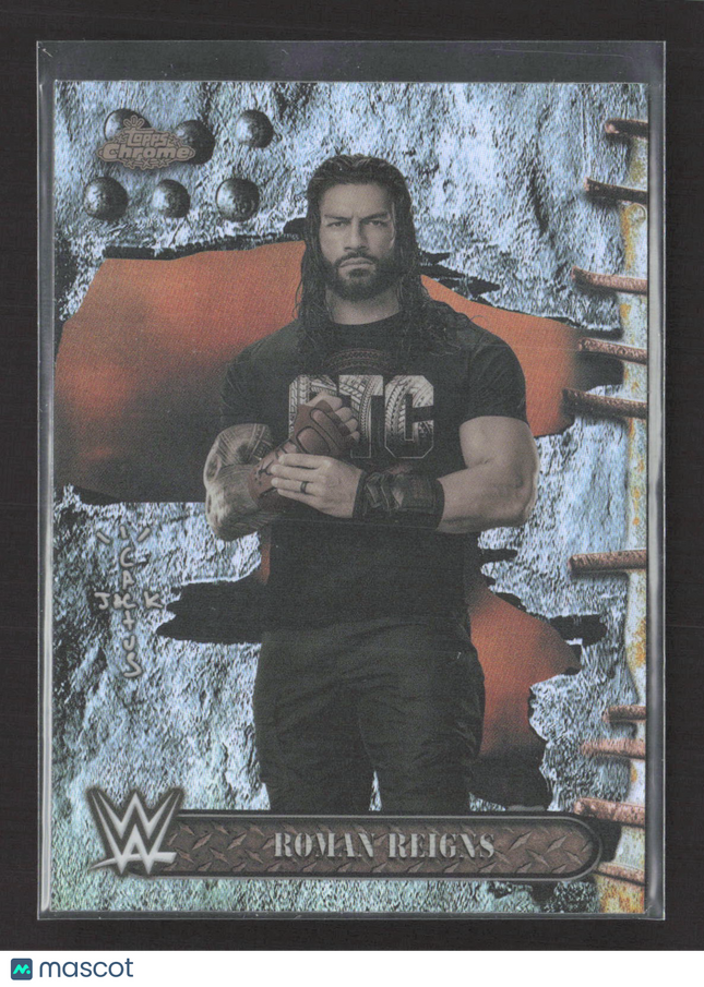 2025 Topps Chrome WWE Cactus Jack Roman Reigns #25 Refractor