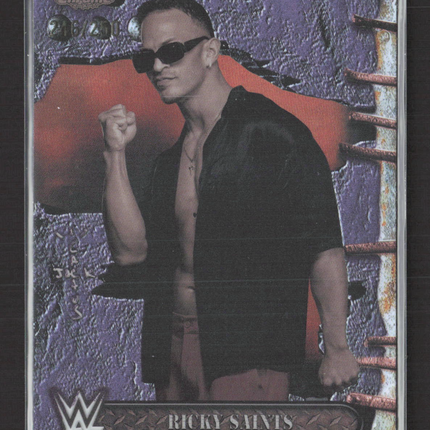 2025 Topps Chrome WWE Ricky Saints #24 Purple /250