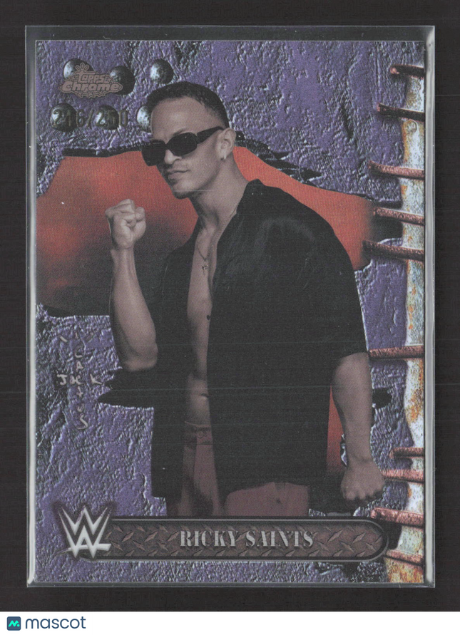 2025 Topps Chrome WWE Ricky Saints #24 Purple /250