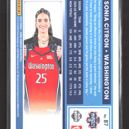 2025 Panini Donruss Sonia Citron #87 Holo