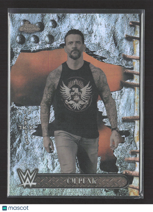 2025 Topps Chrome WWE CM Punk #8 Refractor