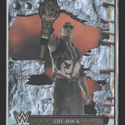 2025 Topps Chrome WWE The Rock #75 Refractor