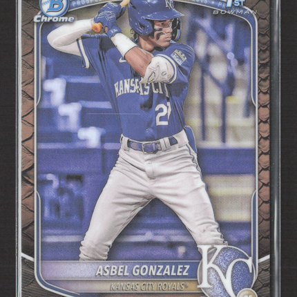 2025 Bowman Chrome Asbel Gonzalez #BCP-4 1st Bowman Reptillian
