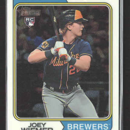 2023 Topps Heritage Joey Wiemer #636 RC Chrome /999