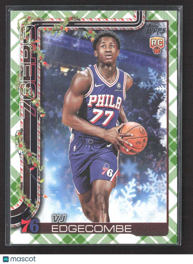 2025 Topps Holiday VJ Edgecombe #H163 RC