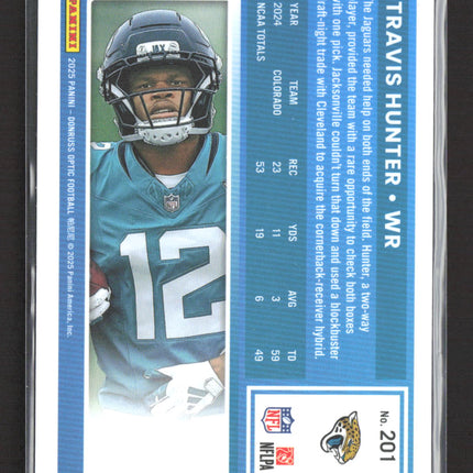 2025 Panini Donruss Optic Travis Hunter #201