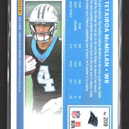 2025 Panini Donruss Optic Tetairoa McMillan #209