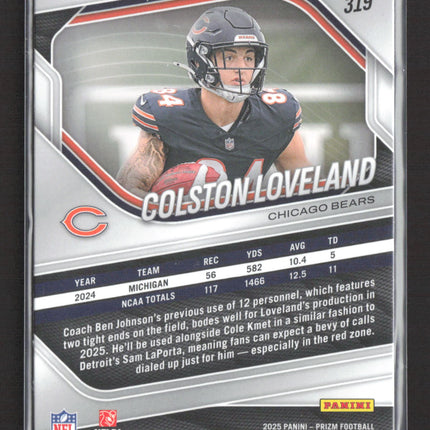 2025 Panini Prizm Colston Loveland #319 RC