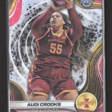 2025 Topps Bowman University Best Audi Crooks #10 Refractor