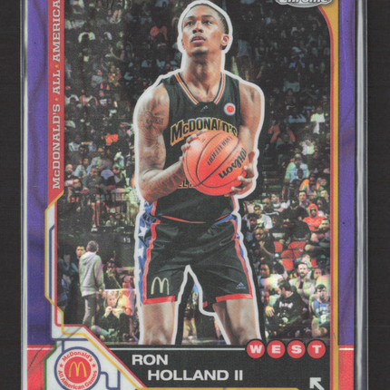 2025 Topps Chrome McDonald's All American Ron Holland II #88 Purple RayWave /99