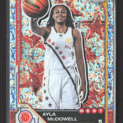 2025 Topps Chrome McDonald's All American Ayla McDowell #32 Cracked Ice