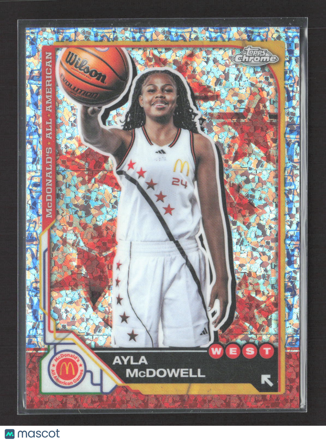 2025 Topps Chrome McDonald's All American Ayla McDowell #32 Cracked Ice