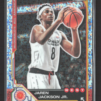 2025 Topps Chrome McDonald's Jaren Jackson Jr. #95 Blue Diamond Refractor