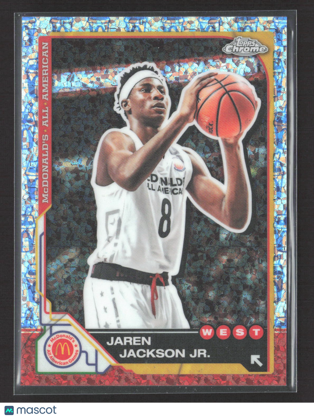 2025 Topps Chrome McDonald's Jaren Jackson Jr. #95 Blue Diamond Refractor