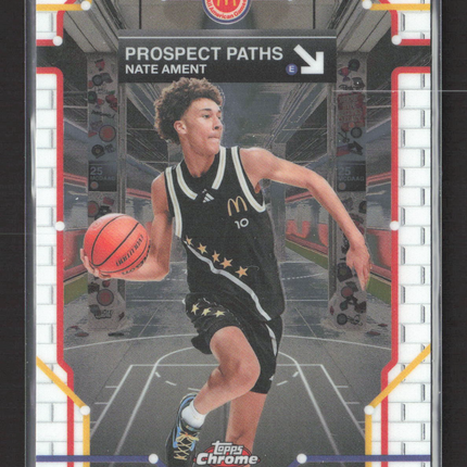 2025 Topps Chrome McDonald's All American Prospect Paths Nate Ament #PP-3