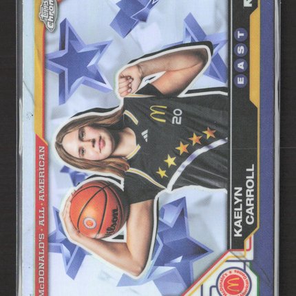 2025 Topps Chrome McDonald's All American Kaelyn Carroll #60 Refractor
