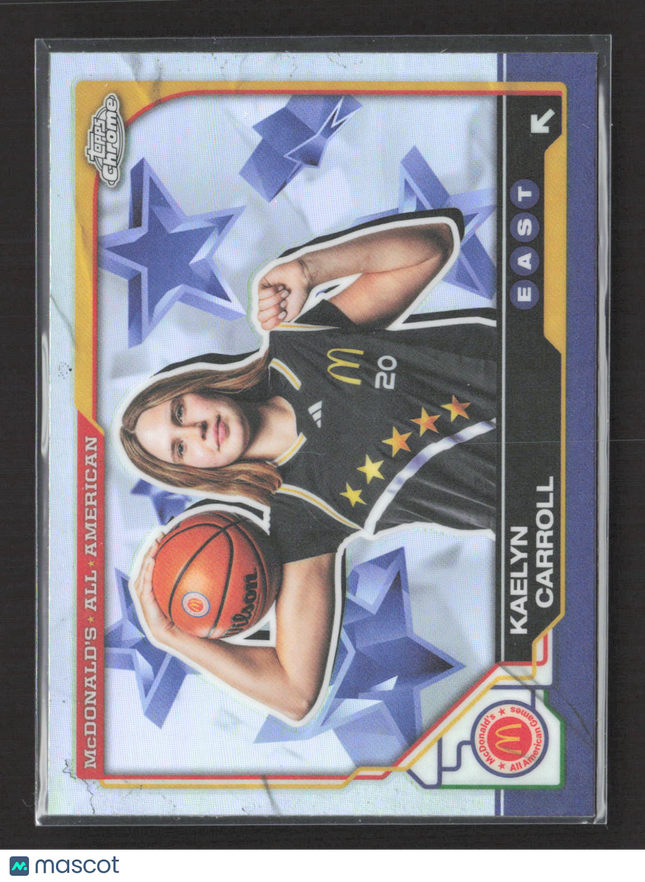 2025 Topps Chrome McDonald's All American Kaelyn Carroll #60 Refractor