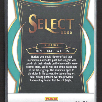 2025 Panini Select Baseball Prizm Dontrelle Willis #18 Blue 61/99