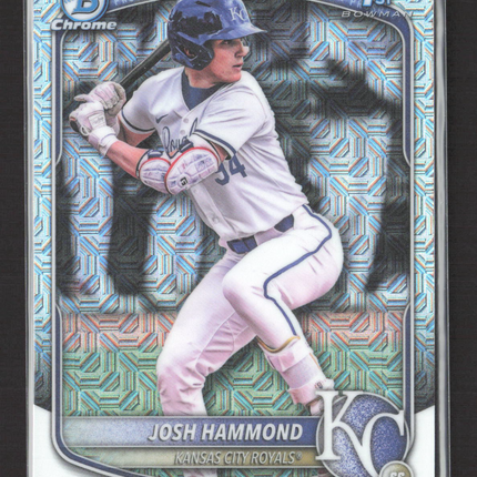 2025 Bowman Chrome Josh Hammond #BDC-185 Mega Box Mojo Refractor 1st Bowman