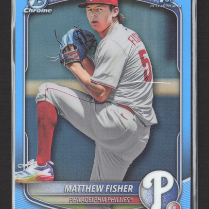 2025 Bowman Chrome Matthew Fisher #BDC-106 Blue 1st Bowman