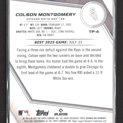 2025 Bowman's Best Colson Montgomery #TP-4 Wave
