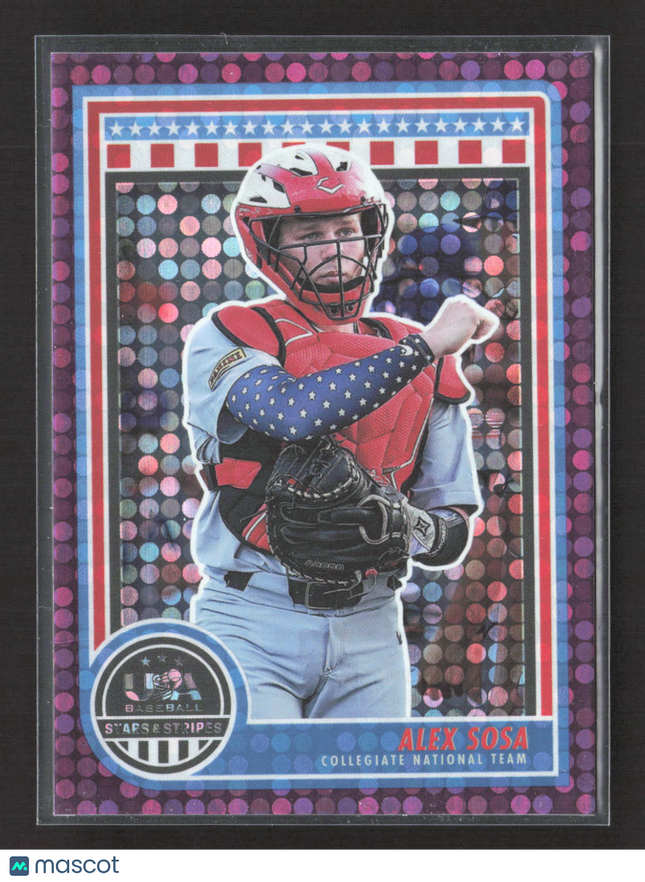 2025 Panini USA Baseball Stars & Stripes Alex Sosa #19 Purple Prizm 03/99