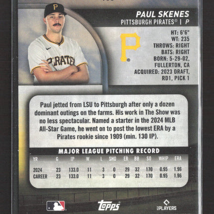 2025 Topps Stadium Club Paul Skenes #105
