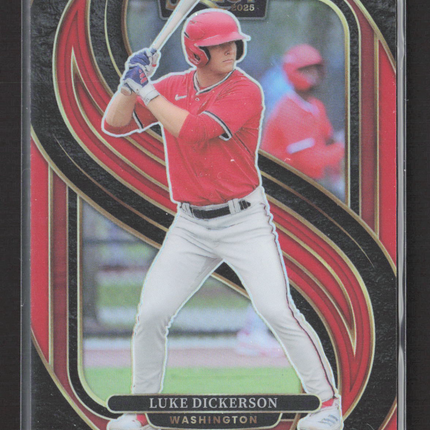 2025 Panini Select Prizm Premier Level Luke Dickerson #191 Red 073/149
