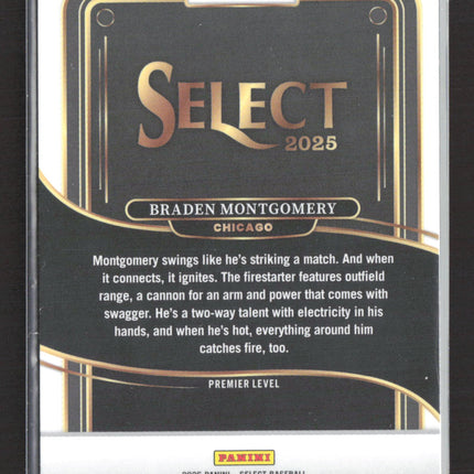 2025 Panini Select Prizm Braden Montgomery #125 TRI Color