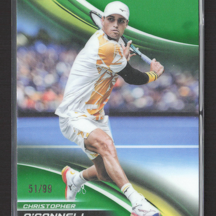 2025 Topps Chrome Tennis Christopher O'Connell #96 Green Refractor 51/99
