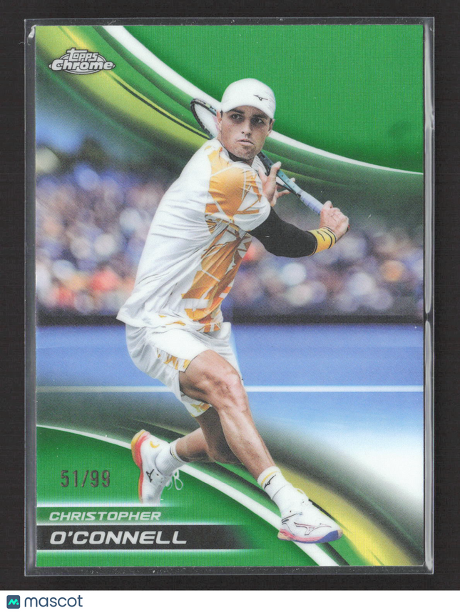 2025 Topps Chrome Tennis Christopher O'Connell #96 Green Refractor 51/99