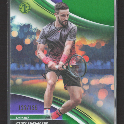 2025 Topps Chrome Tennis Damir Dzumhur #131 Green Refractor 122/125