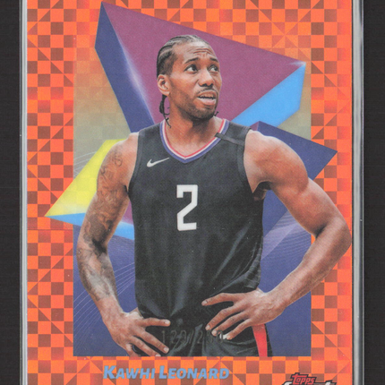 2025 Topps Finest Kawhi Leonard #42 Orange Checkerboard /250