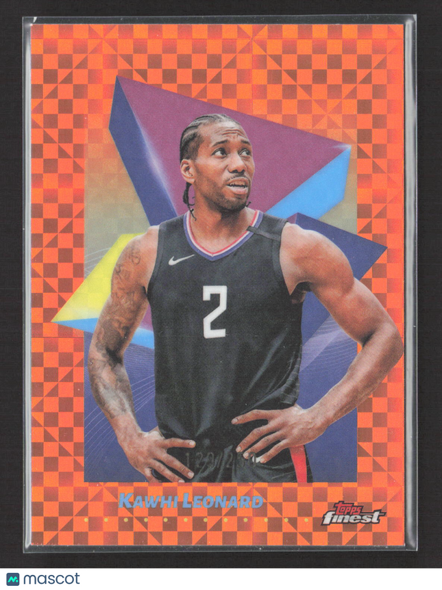 2025 Topps Finest Kawhi Leonard #42 Orange Checkerboard /250
