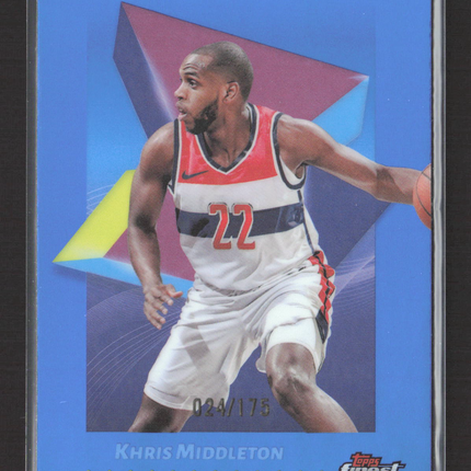 2025 Topps Finest Khris Middleton #57 Blue 024/175