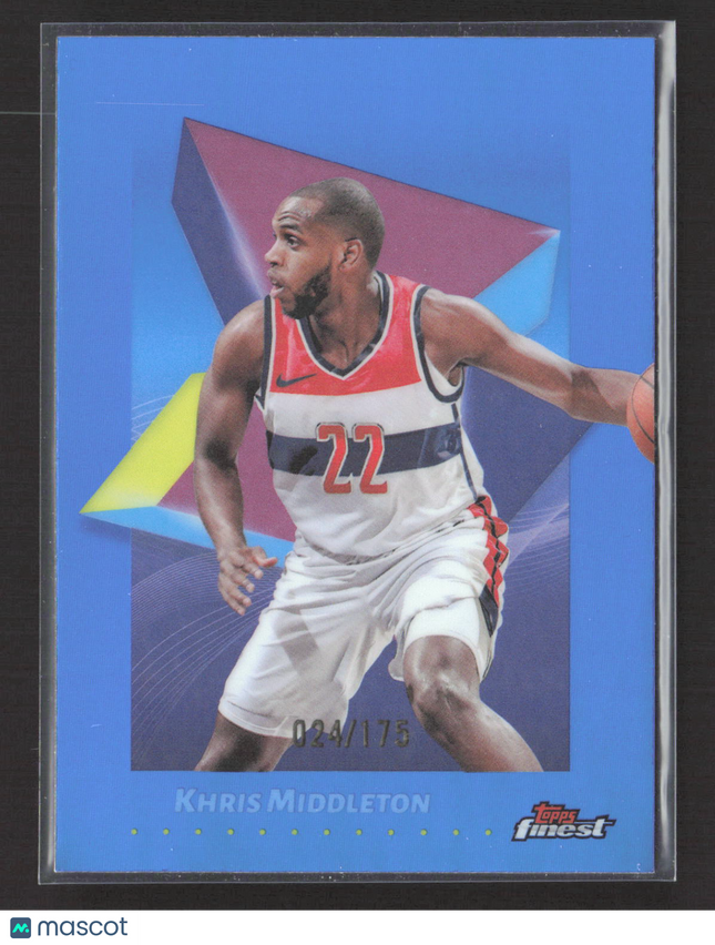 2025 Topps Finest Khris Middleton #57 Blue 024/175