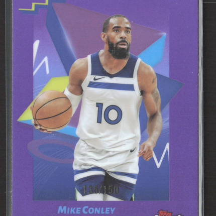 2025 Topps Finest Mike Conley #154 Purple 135/150