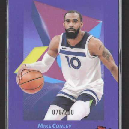 2025 Topps Finest Mike Conley #59 Purple 076/200