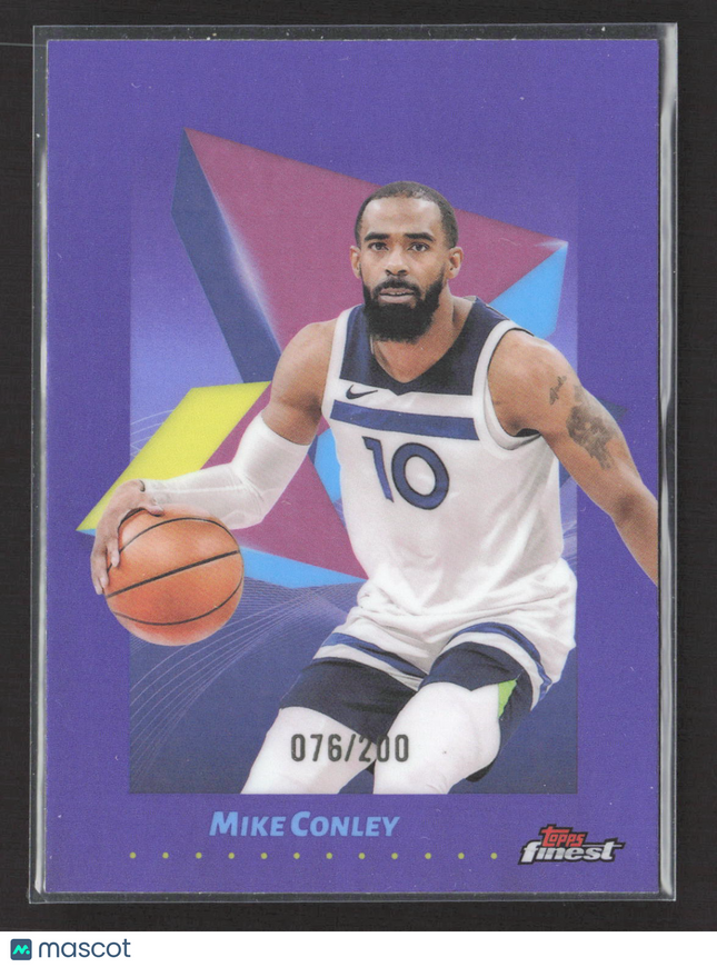 2025 Topps Finest Mike Conley #59 Purple 076/200