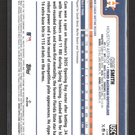 2025 Topps Chrome Cam Smith #USC145 RC