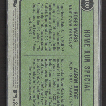 2023 Topps Heritage Roger Maris Aaron Judge #100