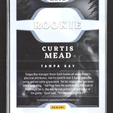 2023 Panini Chronicles Origins Baseball Curtis Mead #OPS-CE 10/10 Gold Auto