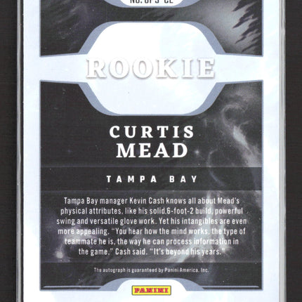 2023 Panini Chronicles Origins Baseball Curtis Mead #OPS-CE 09/10 Gold Auto