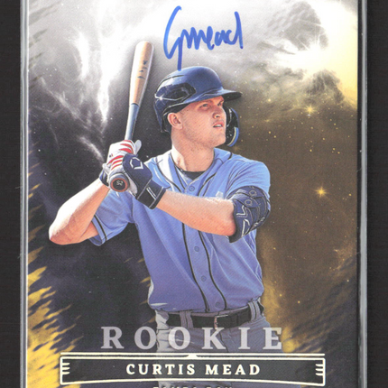 2023 Panini Chronicles Origins Baseball Curtis Mead #OPS-CE 06/10 Gold Auto