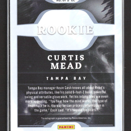 2023 Panini Chronicles Origins Baseball Curtis Mead #OPS-CE 06/10 Gold Auto