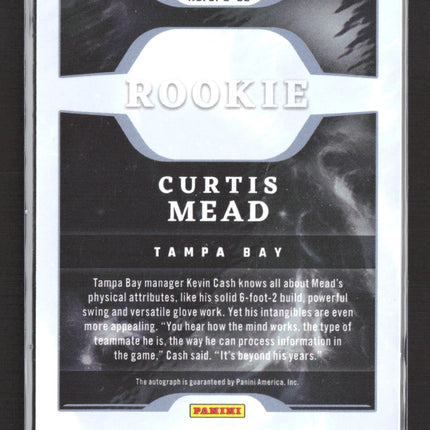 2023 Panini Chronicles Origins Baseball Curtis Mead #OPS-CE 07/10 Gold Auto