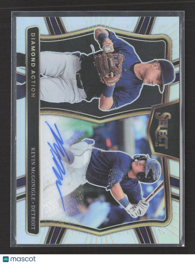 2025 Panini Select Baseball Diamond Action Kevin McGonigle #DAS-KM Silver Auto