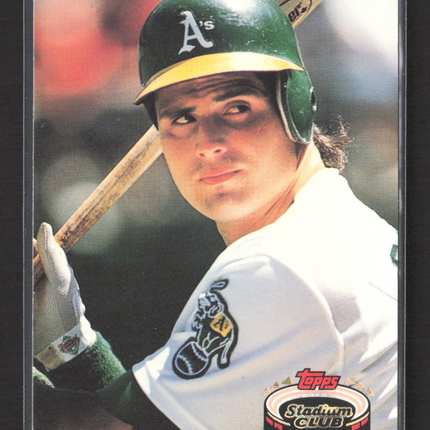 1992 Topps Stadium Club Jose Canseco #370 Members Choice