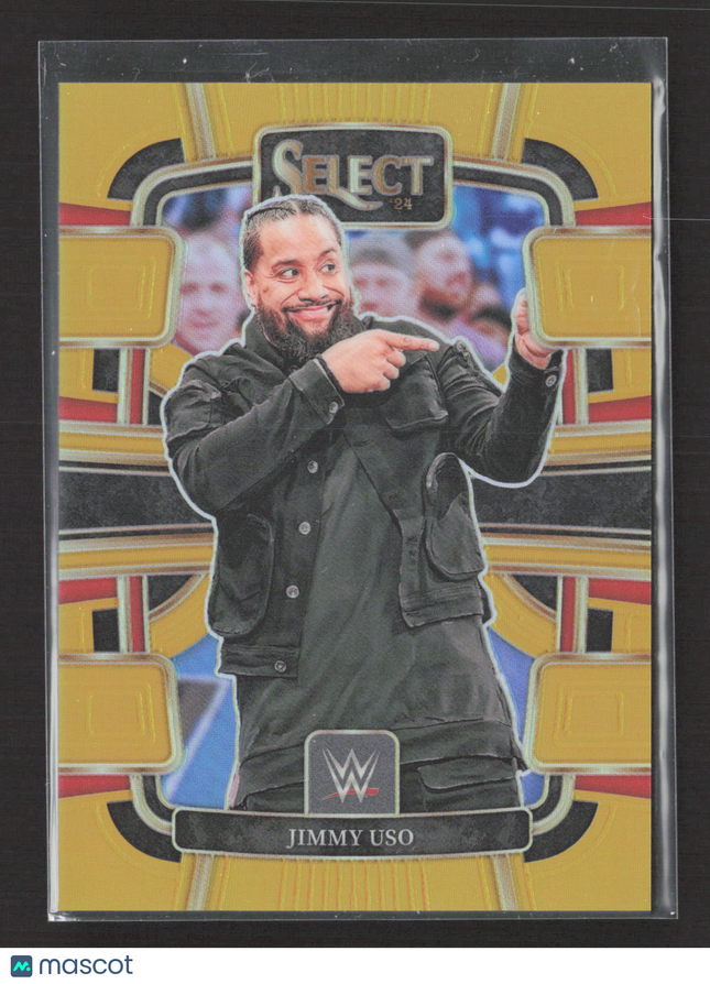 2024 Panini Select WWE Prizm Jimmy Uso #76 Gold Concourse 01/10