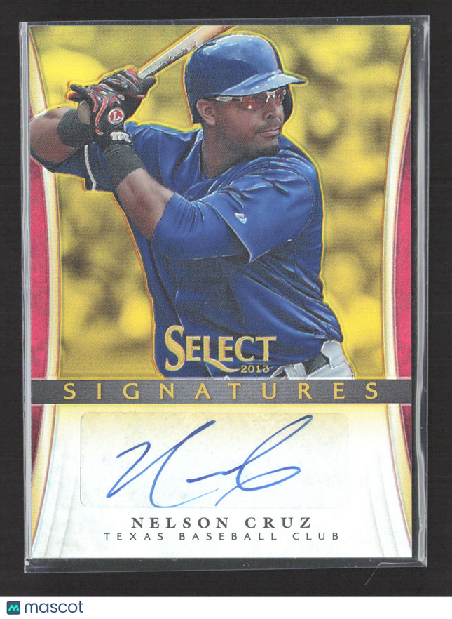 2013 Panini Select Prizm Signatures Nelson Cruz #NC Gold Auto /10